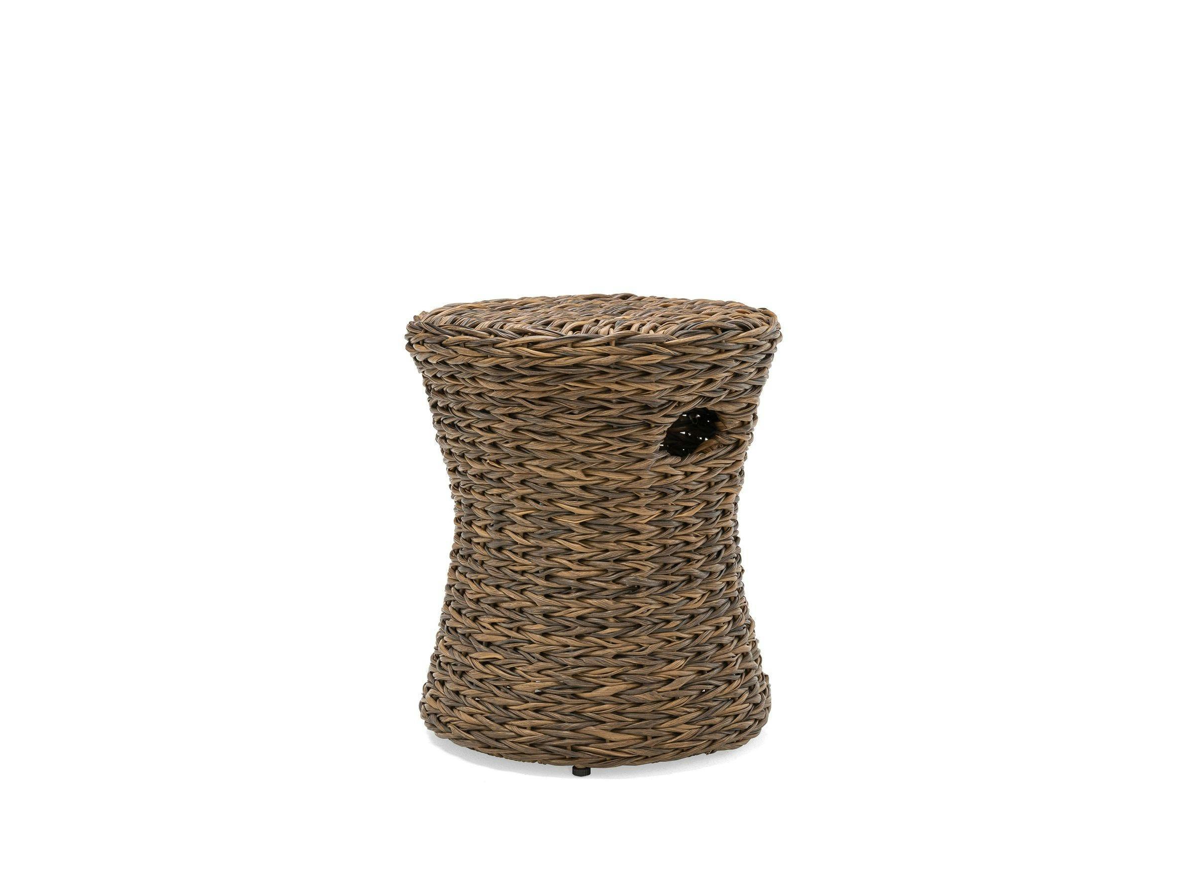 Cayman Woven Drum Stool/Side Table  