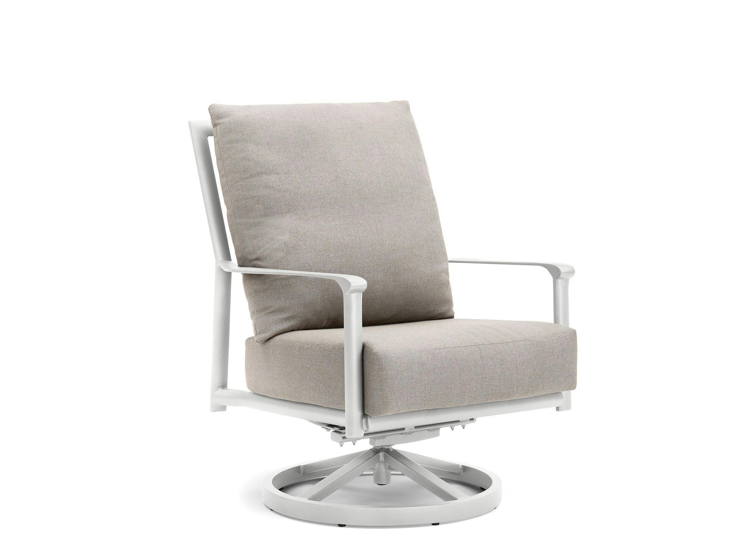 Aspen Cushion High Back Swivel Rocker Lounge Chair