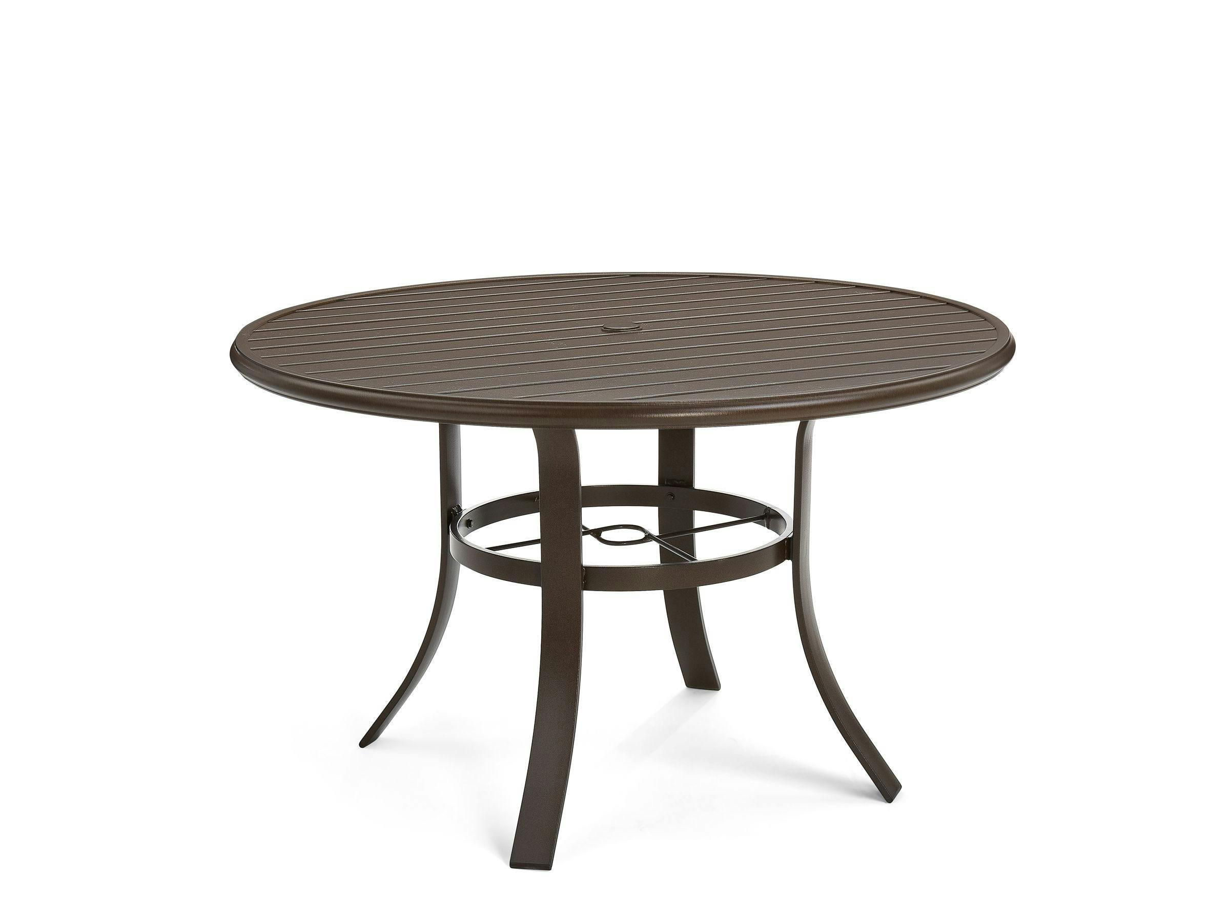 Slat Top 48" Round Dining Table