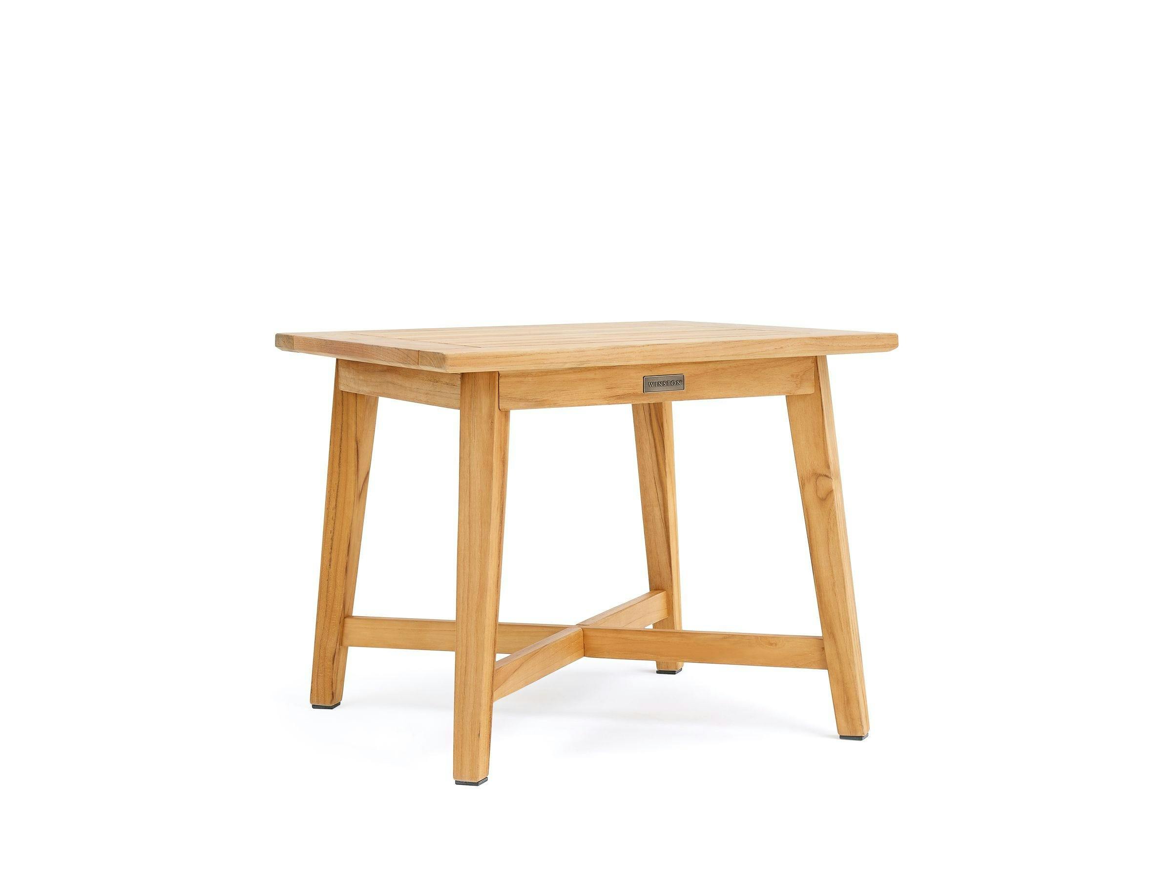 All-Natural Teak 24" Square Side Table