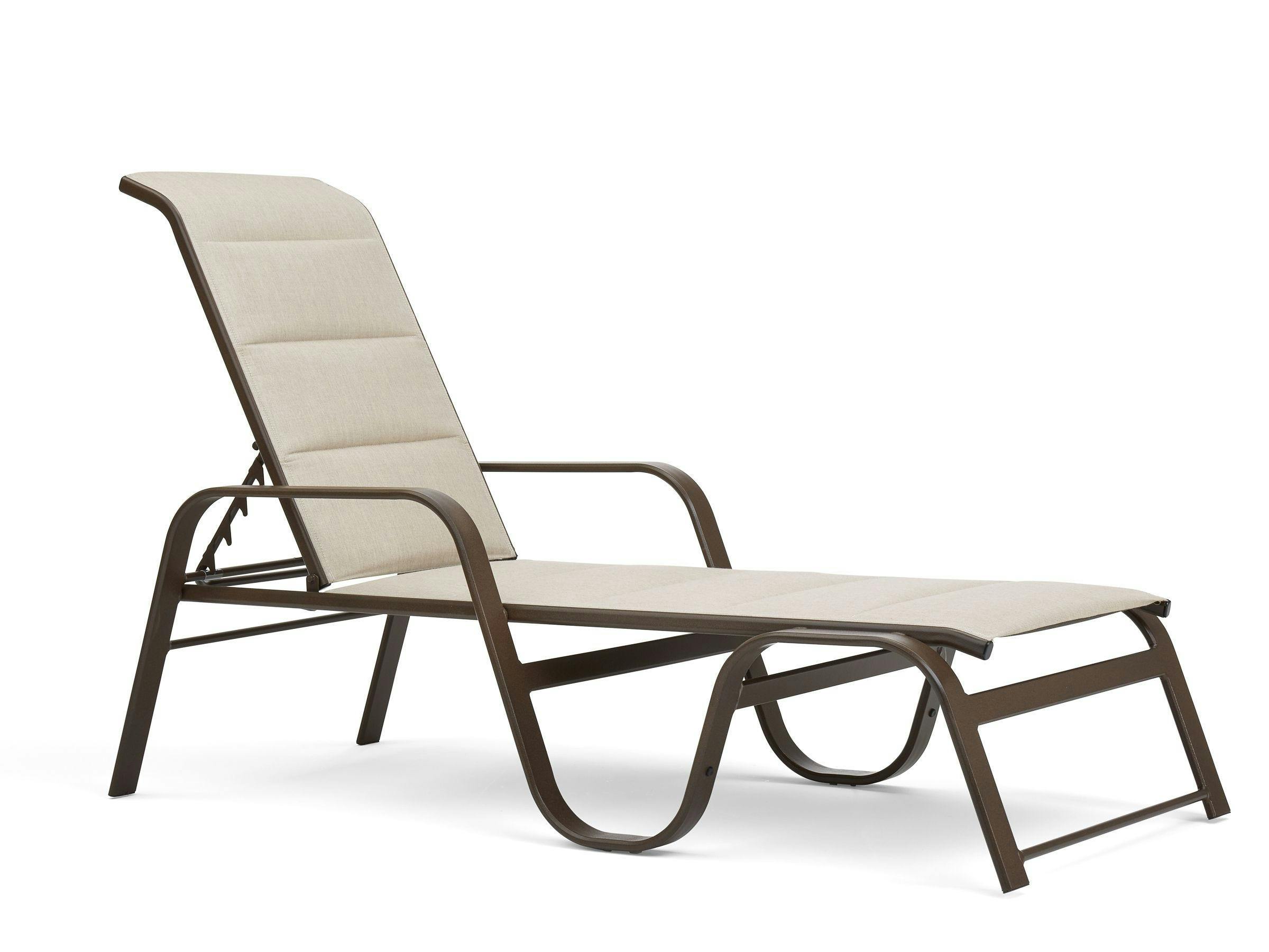 Key West Padded Sling Stackable Adjustable Chaise