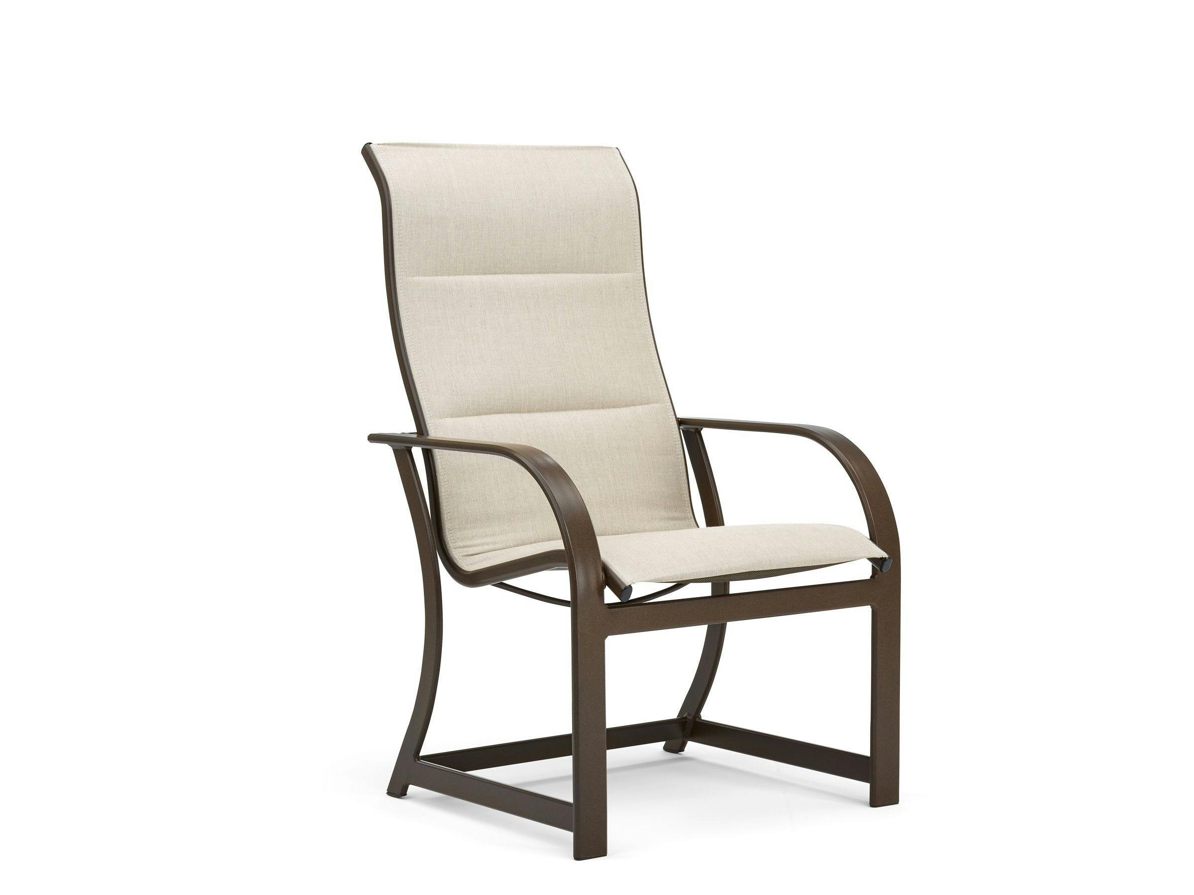 Key West Padded Sling Ultra High Back Dining Chair